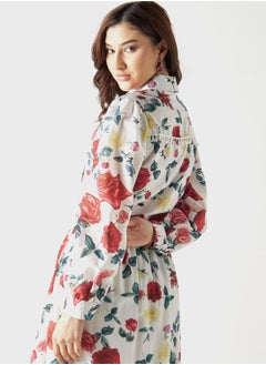 2Xtremz Embroidered Floral Print Shirt  - Image 3