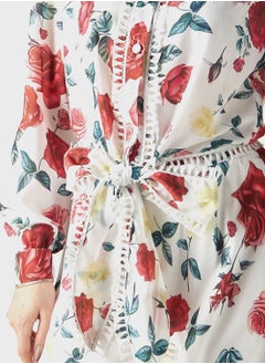 2Xtremz Embroidered Floral Print Shirt  - Image 2