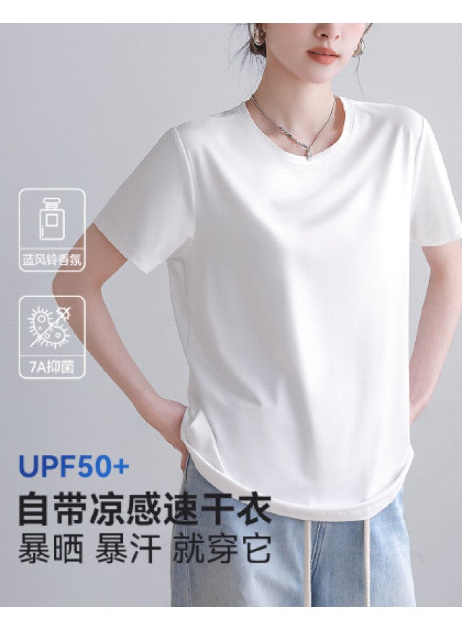 MIIOW Women'S Short Sleeve T-Shirt Round Neck Loose Base Layer - Image 1