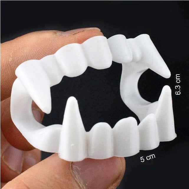 YUPPIN Halloween witch hat and novelty glass with vampire teeth - Image 5