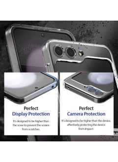 araree Araree Nukin M Samsung Galaxy Z Flip 5 Magsafe Case, Compatible with Magsafe Wireless Charger Transparent Slim Cover Scratchproof Hard PC Phone Case Designed for Samsung Galaxy Z Flip 5 5G - Clear  - Image 4