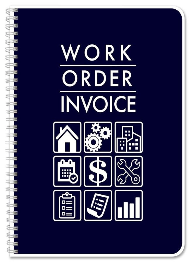 BookFactory Carbonless Work Order Invoice Book, Wire-O, 50 Sets - Image 1