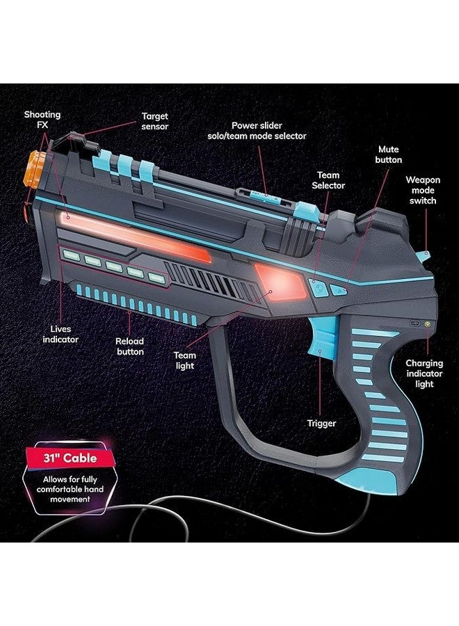 Squad Hero Rechargeable Laser Tag For Kids Teens & Adults Blasters & Vest Sensors Fun Ideas Age 8+ Year Old Toys 4 Set Lazer Teen Boy Games Boys & Girls Outdoor Teenage Group Activities - Image 3