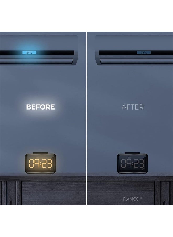 Peachjoy 4pcs Light Blocking Stickers, Light Dimming LED Filters Dimming Sheets for Blackout Routers LED Covers Blackout Stickers Covers  Lights - Image 4