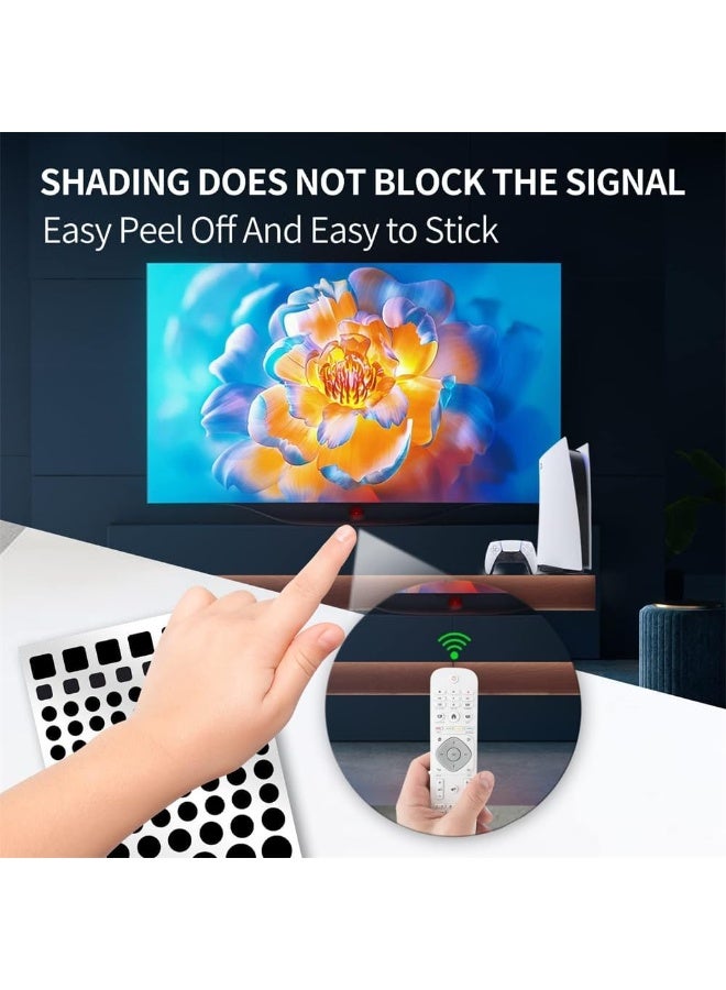 Peachjoy 4pcs Light Blocking Stickers, Light Dimming LED Filters Dimming Sheets for Blackout Routers LED Covers Blackout Stickers Covers  Lights - Image 3