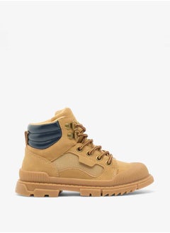 LBL by Shoexpress Boys Panelled High Cut Boots with Lace Detail and Zip Closure  - Image 3