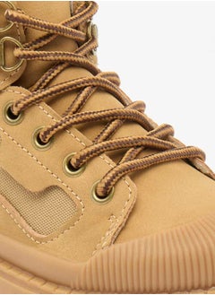 LBL by Shoexpress Boys Panelled High Cut Boots with Lace Detail and Zip Closure  - Image 5