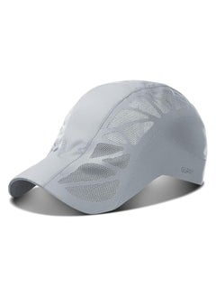 BreeJooy Men mesh cap baseball cap running hat quick drying hats unisex breathable sport solid color snapback hat  - Image 1