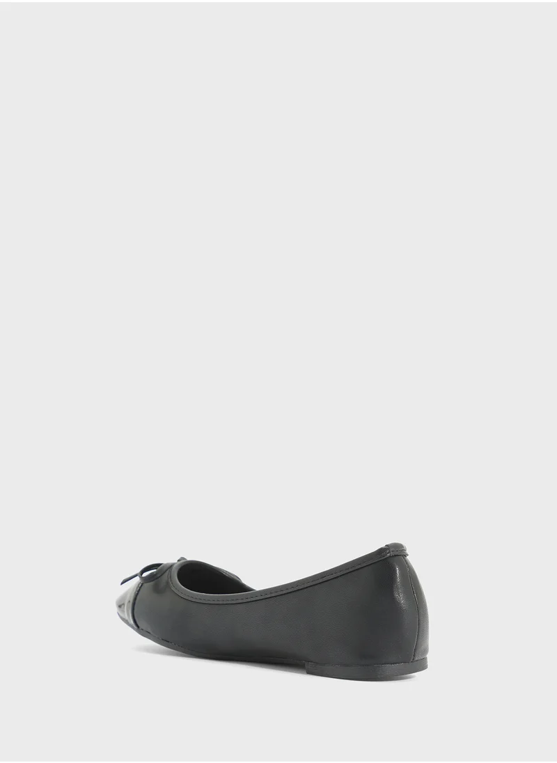ELLA Patent Toe Classic Ballerina