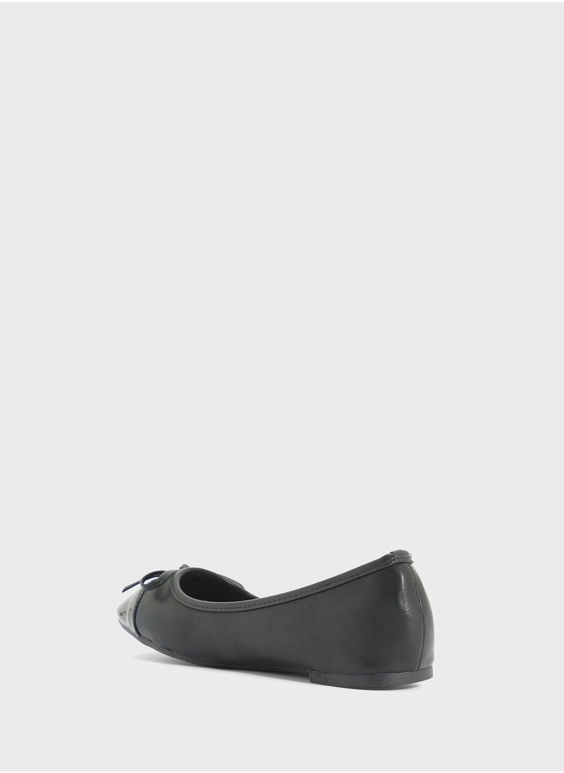 Spot-On Patent Toe Classic Ballerina  - Image 2