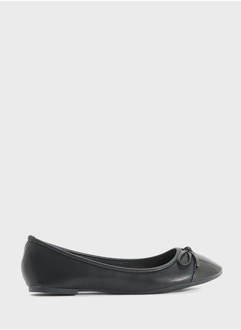 Patent Toe Classic Ballerina