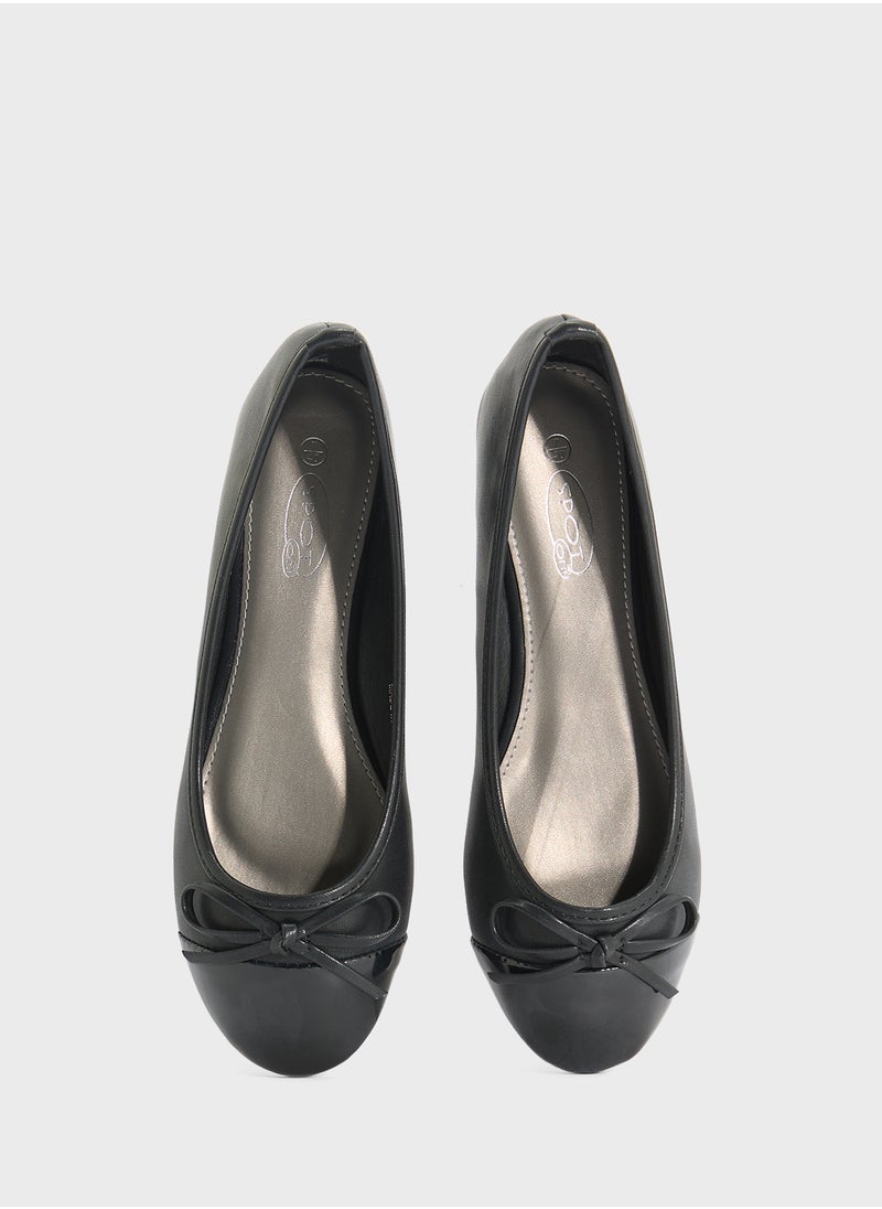Spot-On Patent Toe Classic Ballerina  - Image 3