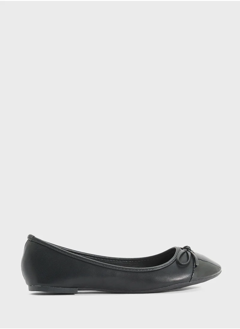 ELLA Patent Toe Classic Ballerina