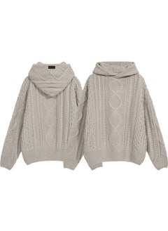 Generic FOG ESSENTIALS Knit Hoodie Unisex Oversize Beige  - Image 2