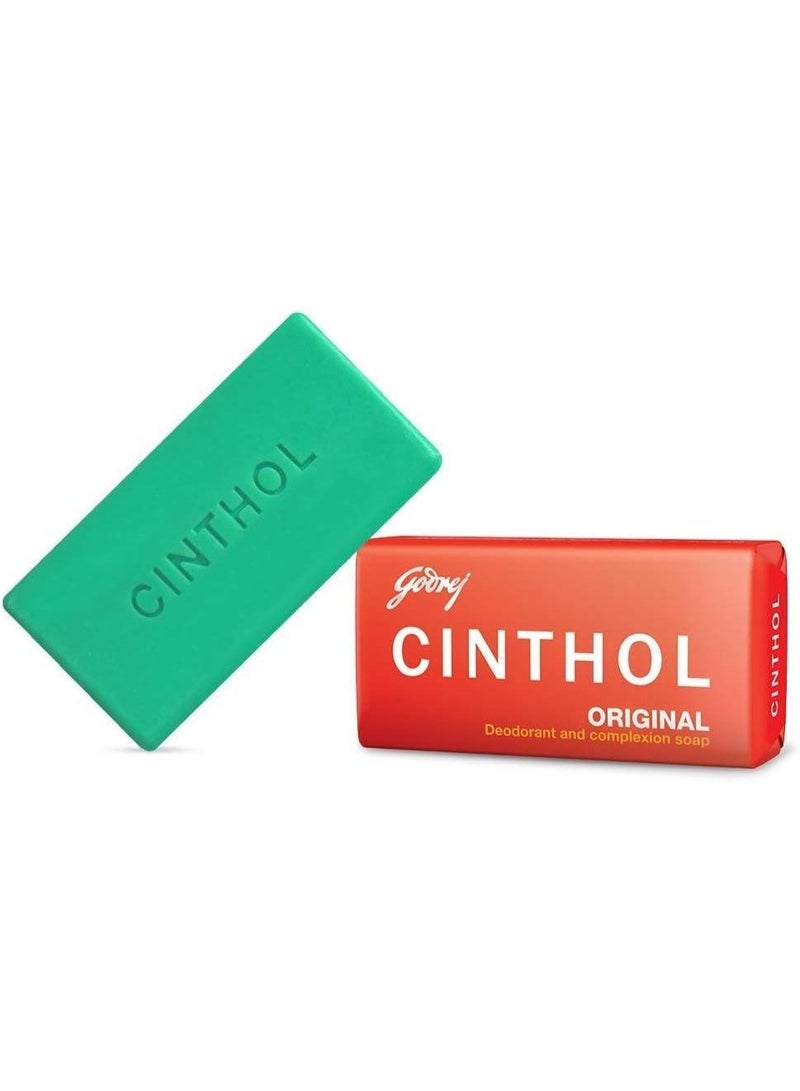 سينثول صابون سينثول (Cinthol) المزيل للروائح والمُحسّن للبشرة - الإصدار الأصلي، 300 جم | عبوة من 4 قطع - Image 2