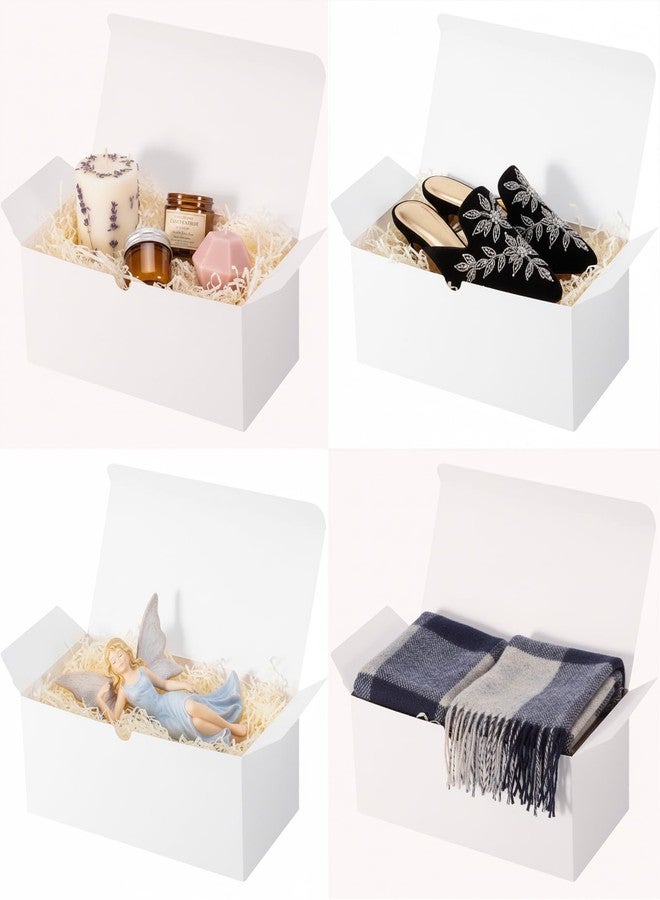 UnicoPak 10 Pack 10x5x4 Gift Boxes, White Gift Boxes for Presents Bridesmaid Proposal Box, Ideal for Birthday Gifts Christmas Gifts Party Favors Homemade and Business - Image 3