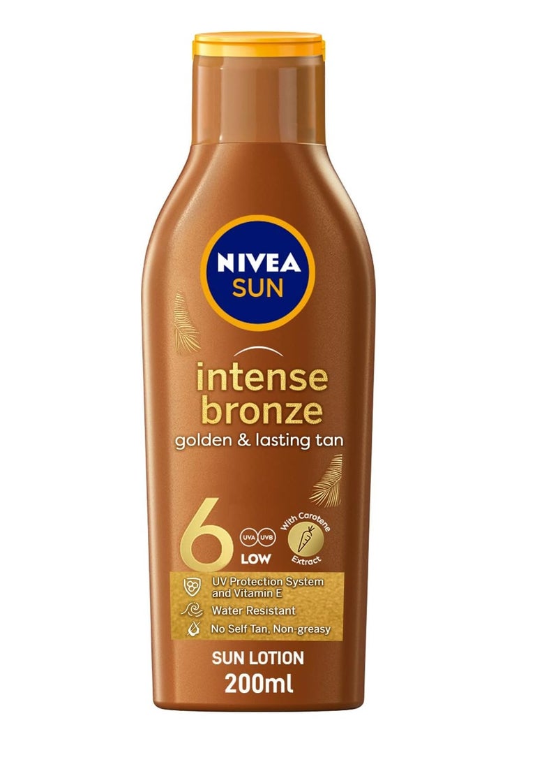 Body Care NIVEA Sun Tanning Lotion, Carotene, Vitamin E, SPF 6, 200ml - Image 1