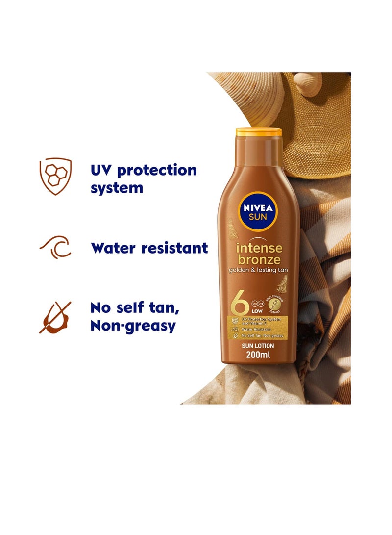 Body Care NIVEA Sun Tanning Lotion, Carotene, Vitamin E, SPF 6, 200ml - Image 3