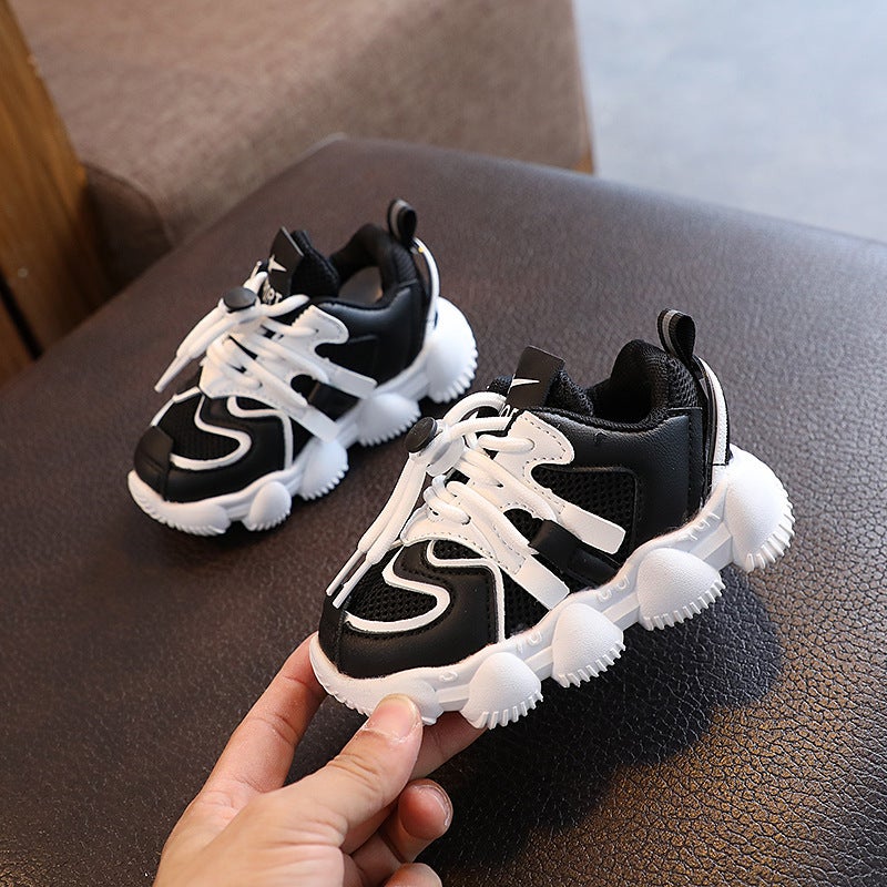 Mesh Sneakers Lightweight Flexible Sole Walking Shoes For Kids Indoor And Outdoor Activities - Image 1