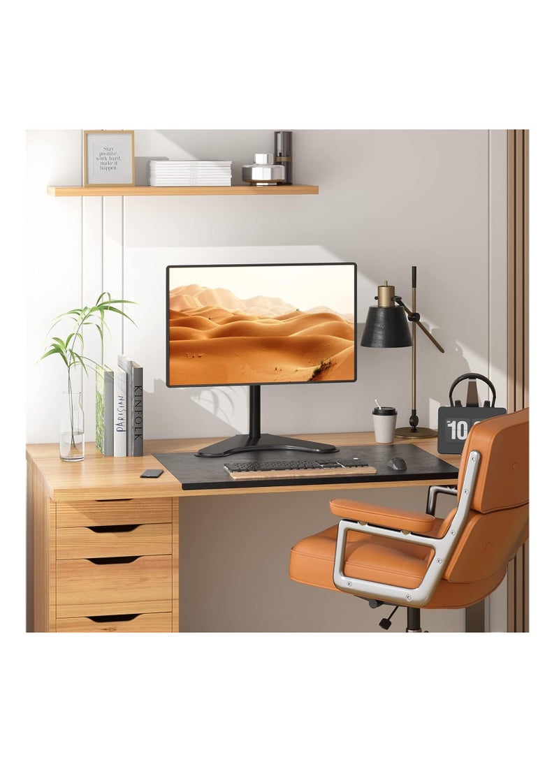 اكسيسن حامل شاشة واحدة حامل شاشة قابل للضبط لشاشة واحدة حتى 32 بوصة، أسود - Image 2