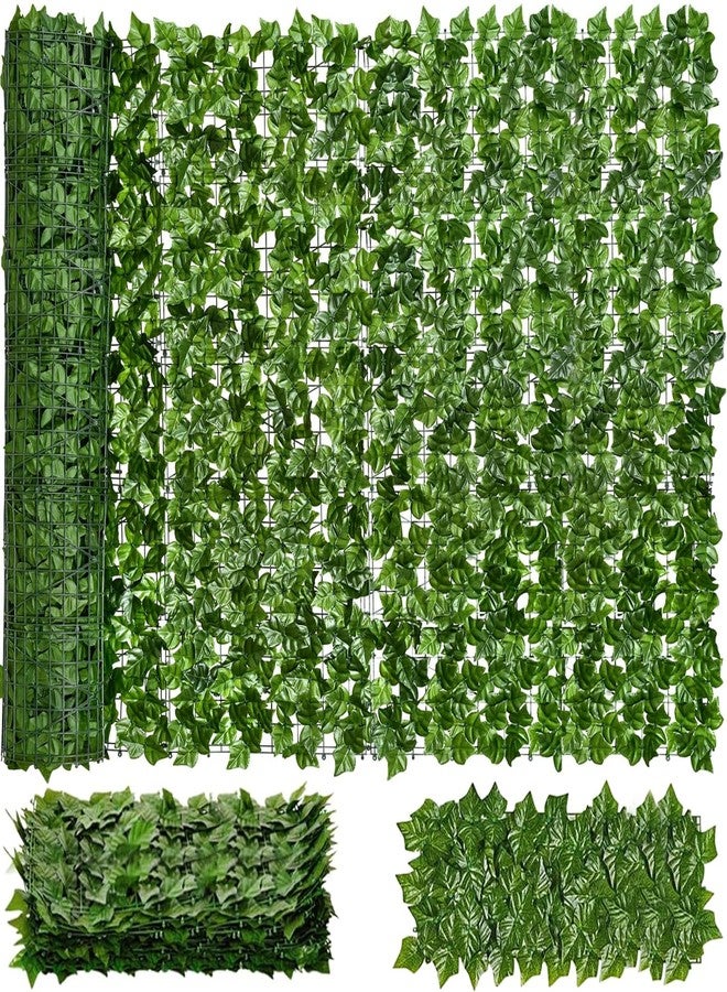 Moeput Faux Ivy Privacy Fence Screen 8PCS 20 x 20 Inch Artificial Faux Ivy Hedge Expandable Faux Privacy Fence Decoration for Wall Screen, Outdoor Garden, Wedding Decor,No Cable Tie (80x40 inches) - Image 2