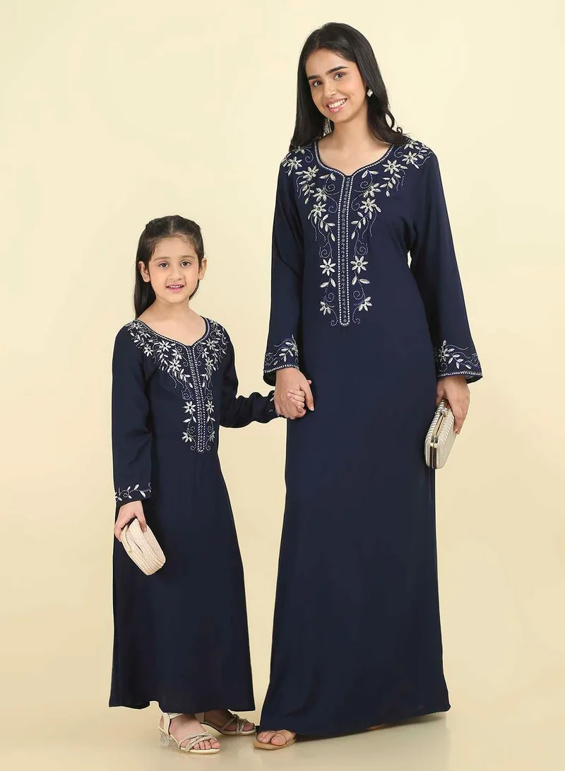 HANA & SARA Stunning Arabic Jalabiya for Special Occasions | Hand-Embroidered Dress