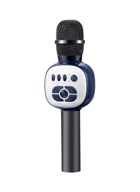 Wireless Microphone Condenser Portable Monitoring Mic With Led Lights black
