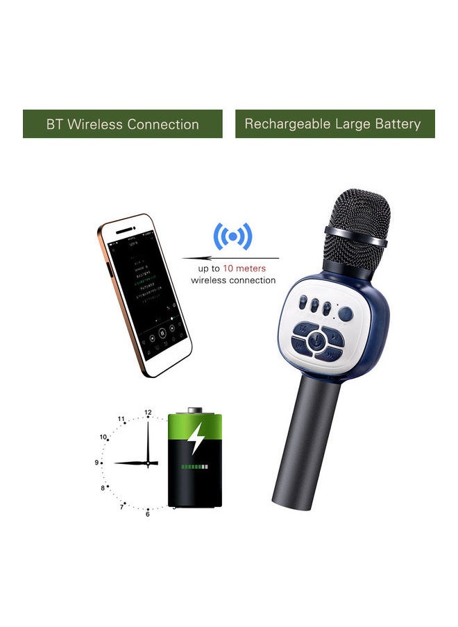 Generic - Wireless Microphone Condenser Portable Monitoring Mic With Led Lights black - Image 1
