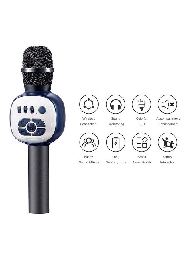 Generic - Wireless Microphone Condenser Portable Monitoring Mic With Led Lights black - Image 1