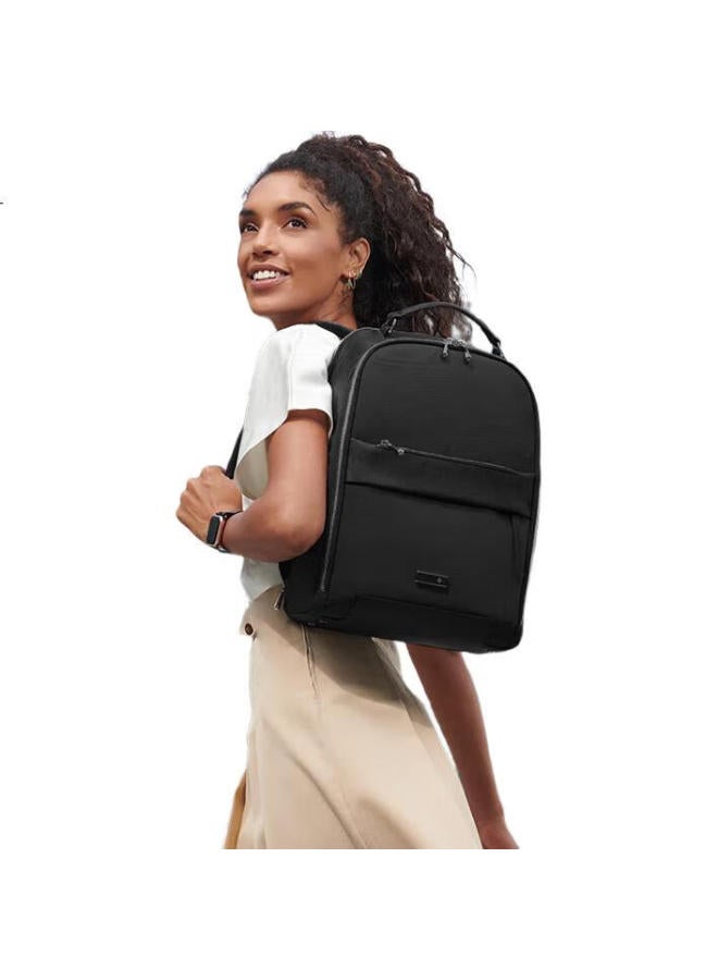 Samsonite Simple Trendy Handbag, Women'S Bag, Ladies' Backpack, Laptop Bag, School Bag, Women'S Black Backpack Km4, Gift For Girlfriend - Image 2