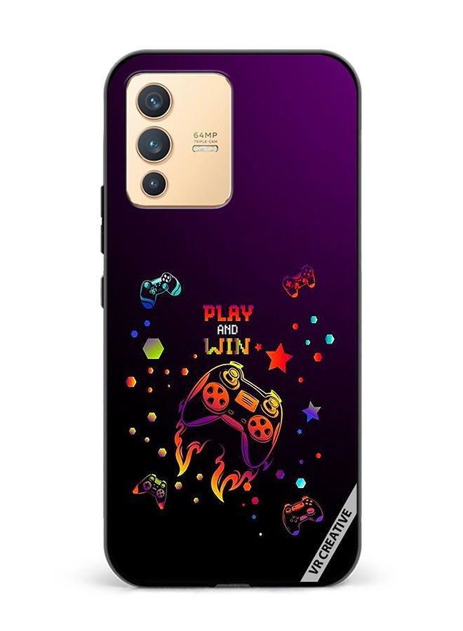 VR CREATIVE Protective Case Cover For Vivo V23 5G Play And Win Design Multicolour - Image 1