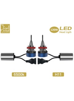 Lighting solutions Lighting Solutions H11 Car Led Headlight Led Driving Light Headlamp Bulb All-in-one Conversion Kit 120W 6500K 5000LM 2pcs  - Image 1