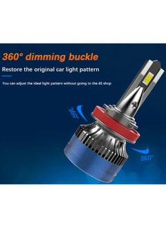 Lighting solutions Lighting Solutions H11 Car Led Headlight Led Driving Light Headlamp Bulb All-in-one Conversion Kit 120W 6500K 5000LM 2pcs  - Image 4