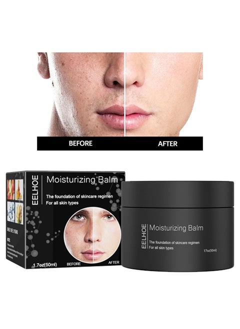 Moisturizing Balm - Men's Face Cream, Refreshing Face,Moisturizing Treatment, Shrinking Pores, Has The Effect Of Reducing Skin Sagging, Suitable For All Skin Types 50ML