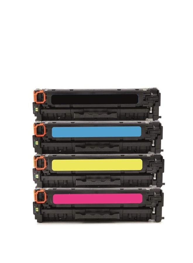 CRG 731 Set Toner Cartridge Replacement For Canon i-SENYS LBP7100, LBP7100Cn, LBP7110Cw, MF823C, MF628Cw, MF8230Cn and MF8280Cw (Black, Cyan, Yellow, Magenta) - Image 1