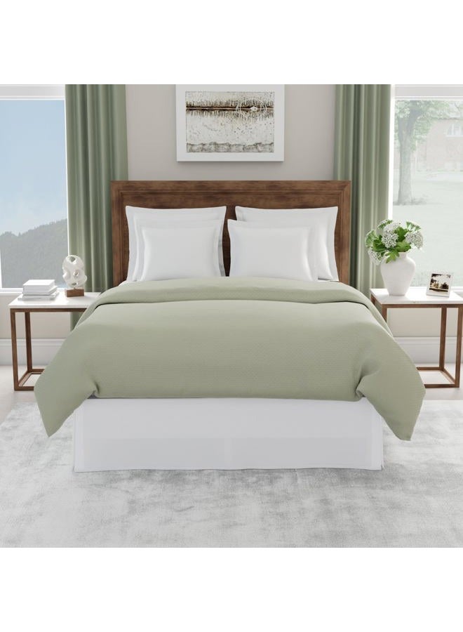 TodaysHome Classic Tailored, Microfiber, 14" Drop Length Bed Skirt Dust Ruffle, King, White - Image 5