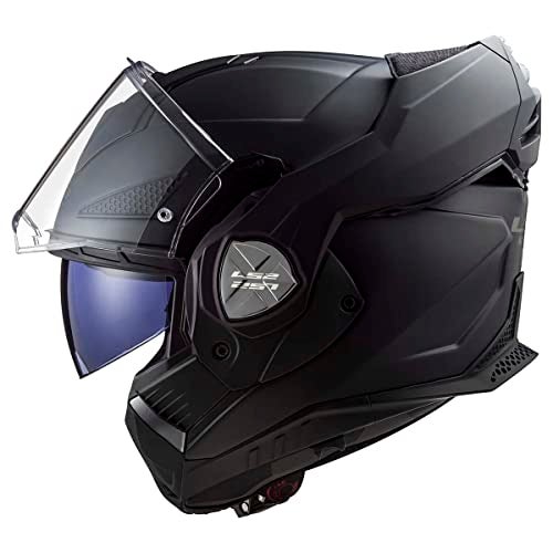 LS2 Helmets Advant X Modular Helmet with Integrated Cardo 4X Bluetooth (Matte Black - 3X-Large) - Image 2