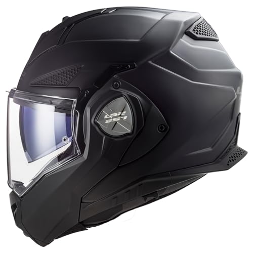 LS2 Helmets Advant X Modular Helmet with Integrated Cardo 4X Bluetooth (Matte Black - 3X-Large) - Image 3