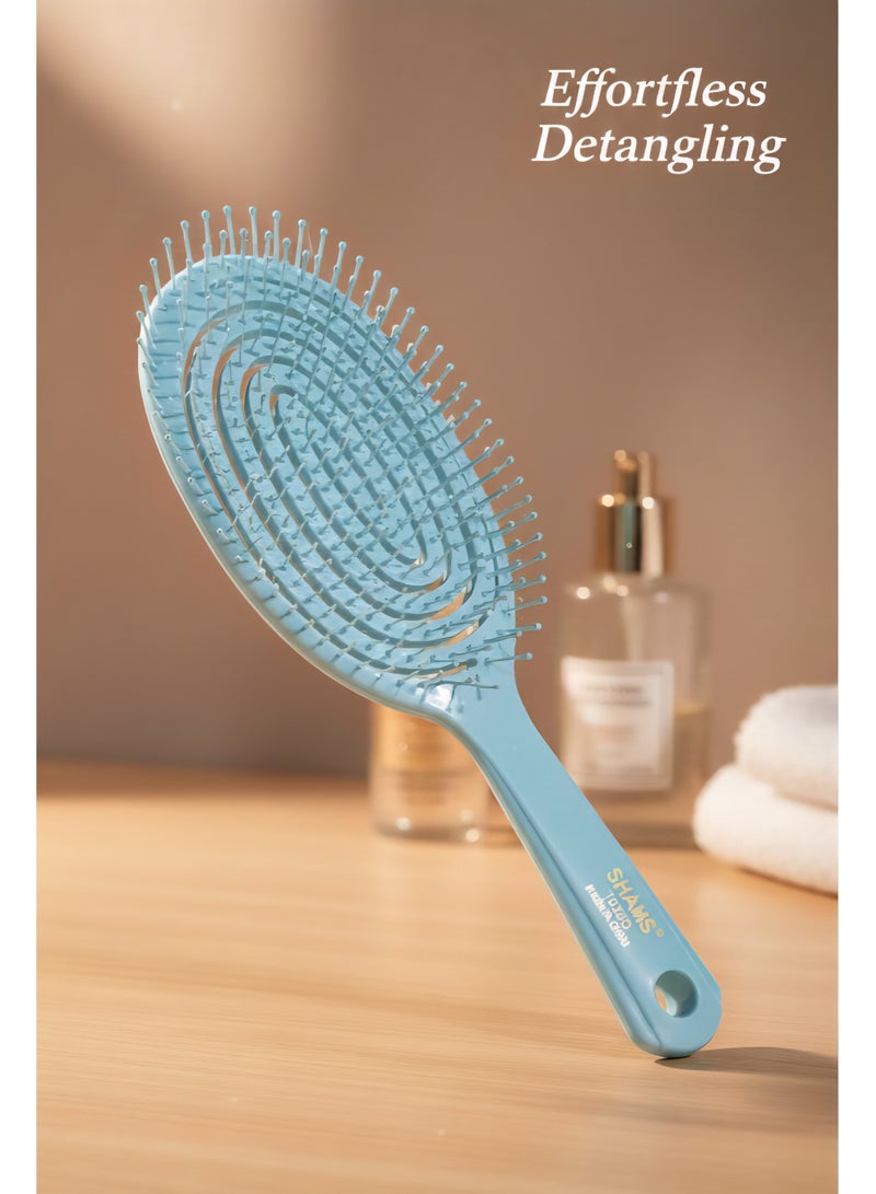 شمس فرشاة شمس لفك تشابك الشعر المجعد - Image 2