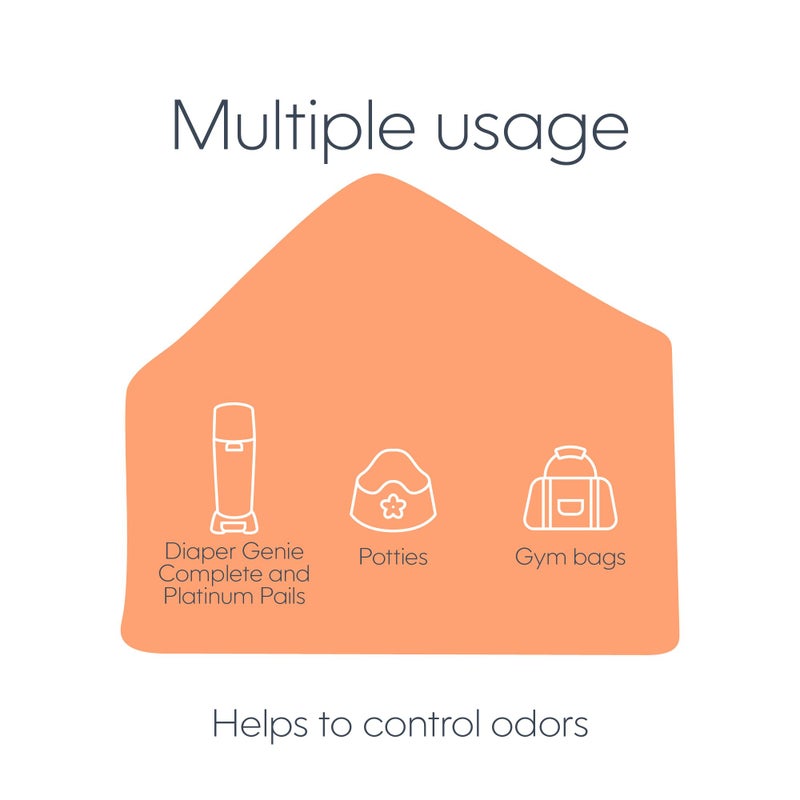 Diaper Genie Carbon Filter (4-Pack) | Diaper Pail Odor Eliminator & Deodorizer | Compatible with the Diaper Genie Complete and Expressions Pail - Image 5