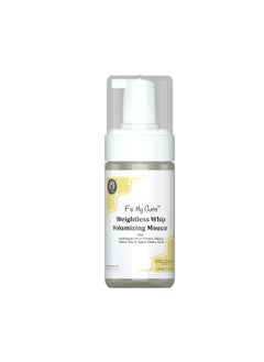 Fix My Curls Weightless Whip Volumizing Mousse  Enriched with Rice Protein for Hair Growth  Apple Cider Vinegar  For Wavy Curly Frizzy Hair  Curl Enhancing  Silicone  Alochol Free 100ml 