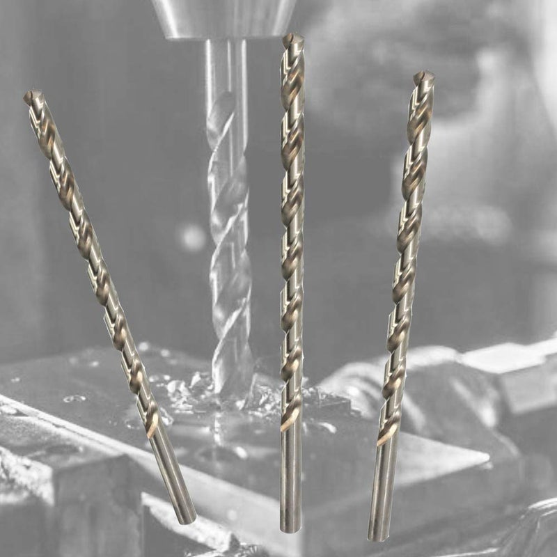MAX-CRAFT HSS Drill Bit Set 1/2 in. x 12 in. Aircraft Extension Extra Long M2 Bright Deep Hole Drill-3Pcs - Image 5