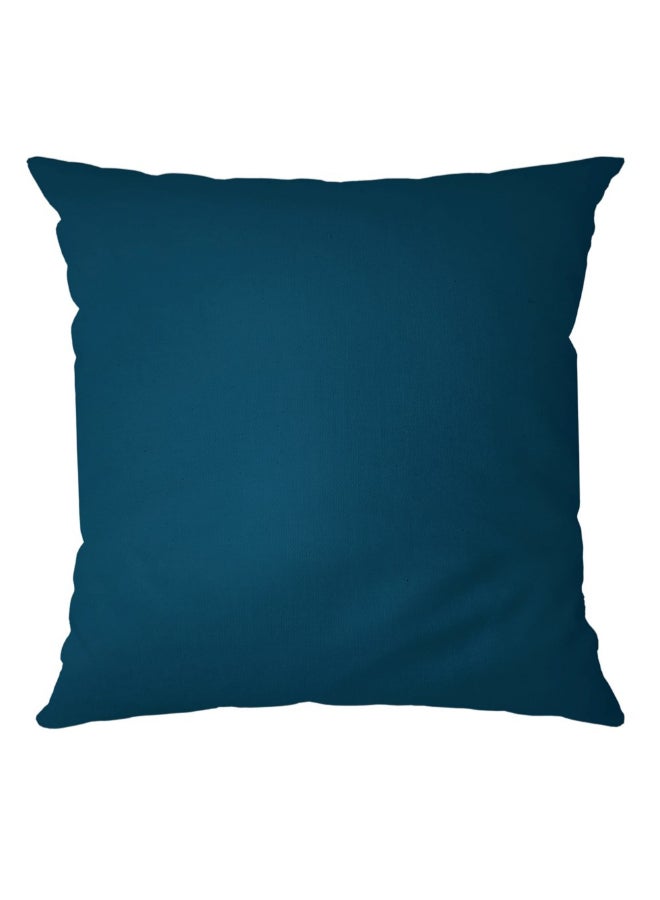 Belchior Durand Plain Square Shaped Decorative Cushion Turquoise 43 x 43 cm 451167 - Image 1