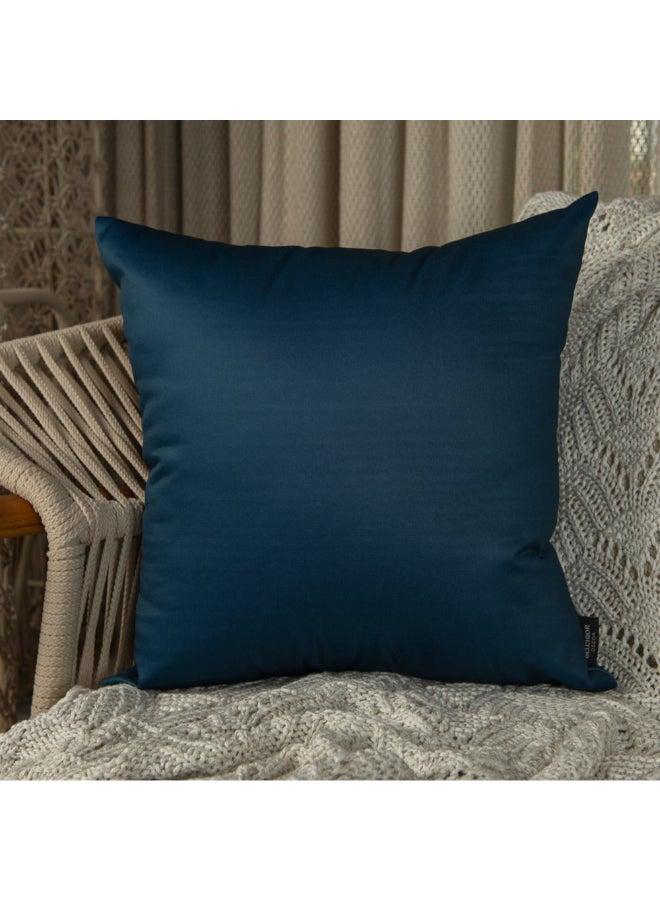 Belchior Durand Plain Square Shaped Decorative Cushion Turquoise 43 x 43 cm 451167 - Image 2