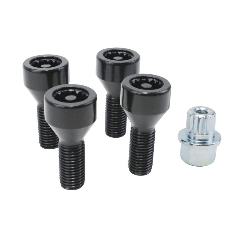 KGGMGUG Wheel Lock Set Lug Nuts Bolts M12 x 15mm Fits for BMW Z4 Z3 M6 M5 M3 650i 535i 528i 525i 335i 328i 330i Mini Cooper Replacement 36136786419 - Image 2