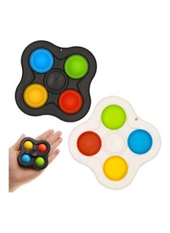 Simple Dimple Fidget Toys Spinner 4 Buttons 2 Pcs