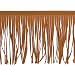 uxcell 1 Yard 4 Inch PU Leather Suede Fringe Trim Double Side Leather Sewing Tassel Fringe for DIY Sewing Dress Crafts Skirt Decoration Brown - Image 2