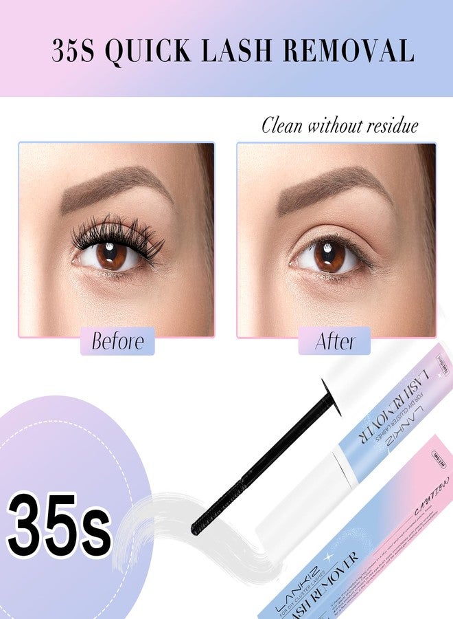 LANKIZ Lash Bond and Seal Remover for Cluster Lashes, Lash Clusters Glue Remover, Bond & Seal Lash Glue Remover, Gentle Eyelash Glue Cleanser for Individual Lashes - Image 3