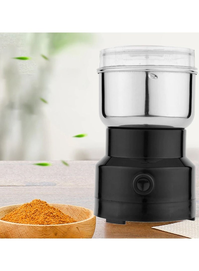 DubaiGallery Mini Electric Stainless Steel Coffee Spice Nuts Grains Bean Grinding Multifunctional Electric Grinder Home Blender Dry EU US Plug - Image 2