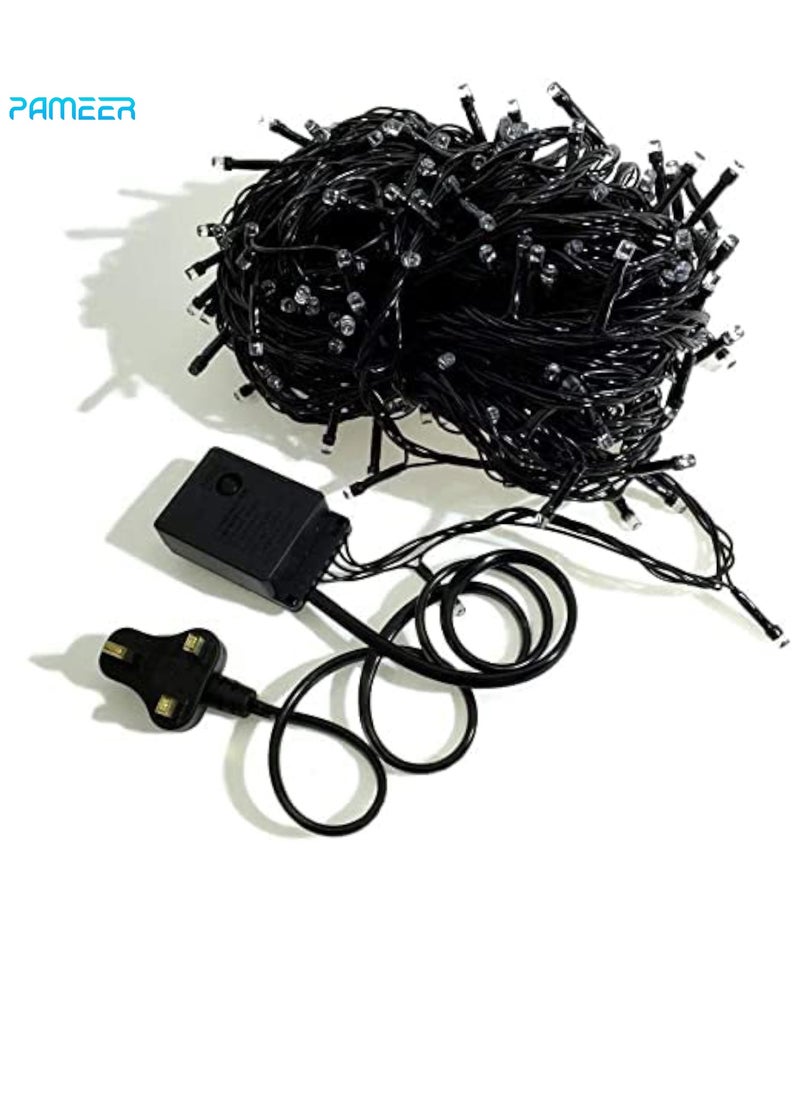 PAMEER - Multicolor 70ft 270 LEDs String Lights Black Wire Plug-in  String Home Decorative LED Strip for Christmas EID Ramadan Diwali and Wedding Parties Decoration Box Button Control 8 Modes - Image 1